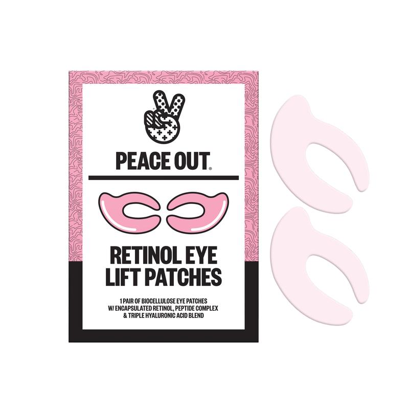 Peace Out Retinol Eye Lift Patches - 360° Targeted Treatment to Counter Droopy Eyelids, Firming & Revitalizing Full Eye Area with Hyaluronic Acid