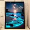 1pc Fluorescent Beach DIY 5D Diamond Painting Kit Diy Diamond Arts - Diy Craft Supplies Full Diamond Embroidery Cross Stitch Painting Suitable for Wall Decoration, Wall Art Painting, Handmade Gifts and Surprise Gift
