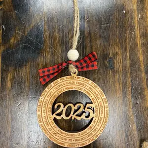 2025 Year in Review Christmas Ornament