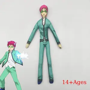 Anime The Disastrous Life of Saiki K Saiki Kusuo Cosplay Cotton Doll Slender Twistable Shape Room Decoration Abstract Model