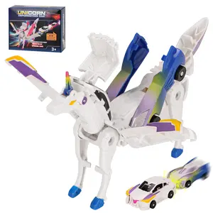 Car Toy Transformable Unicorn  Sports car Collision Magic Unicorn,  transformable car Robot Suitable for Boys and Girls