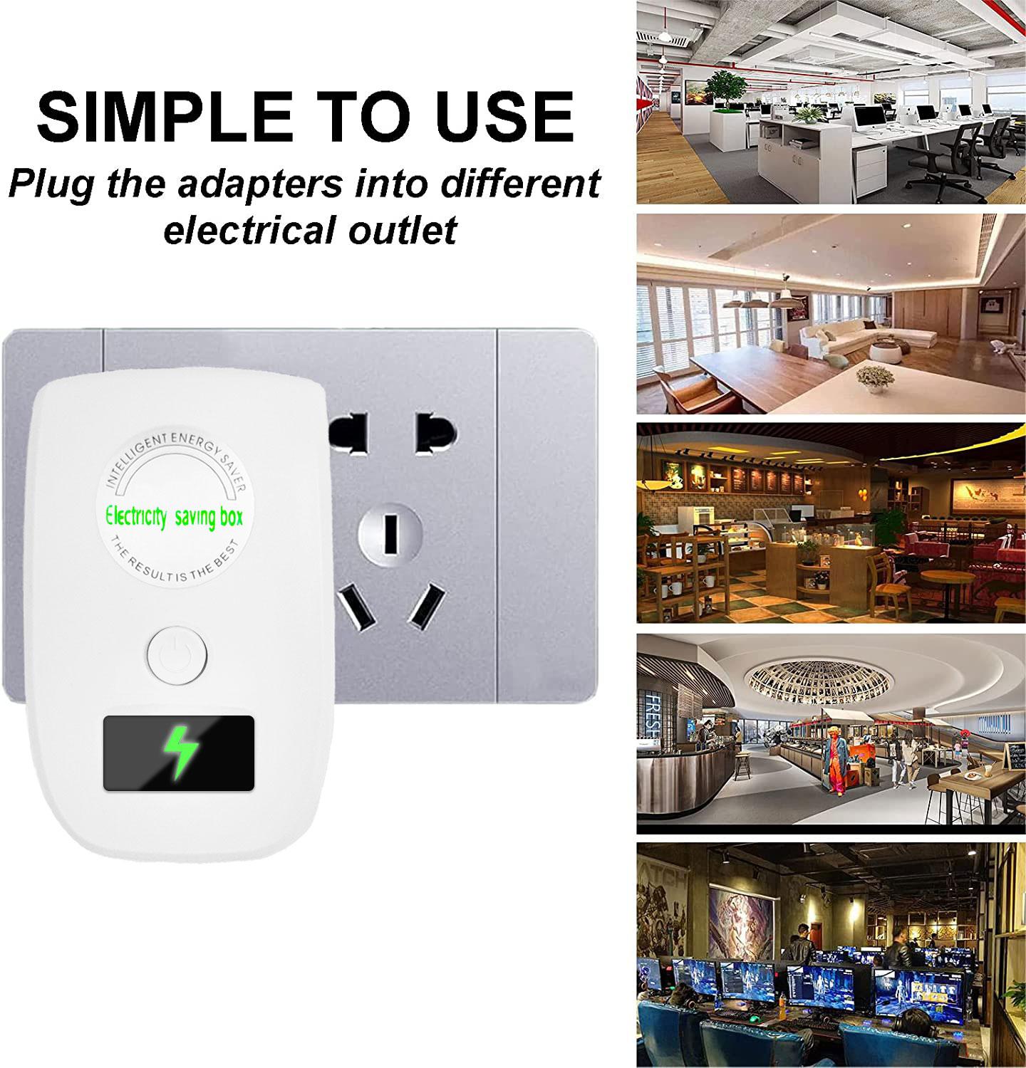 Electrical Current Management Device Advanced Power Factor Optimizer for Electronics Surge Suppression Box for Home Office US Plug Universal Compatibility