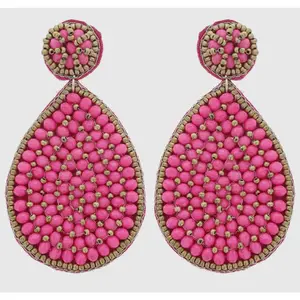 Beaded Teardrop Earrings