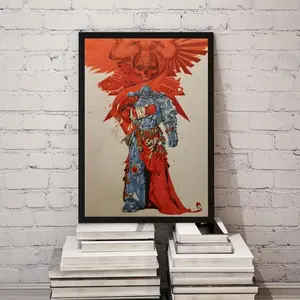Warhammer 40k Space Marine Poster: Gaming Room Decor UNFRAMED, Gift for Him, Game Warhammer 40K Wall Art, Warhammer 40k Blood  Poster, Wall Art, Wall decor, Home Decor, Birthday Gift.