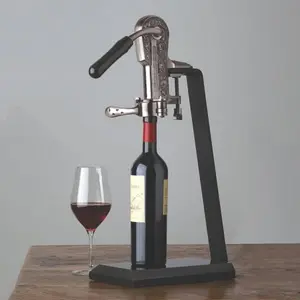 Legacy Corkscrew with Black Marble Stand & Handle Pewter