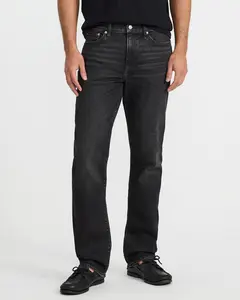 Express Straight Black Wash Jeans