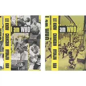 STRAY KIDS – I Am WHO [2nd Mini Album] K-Pop CD + Photobook + QR Photocard + Lyrics Poster (I Am / WHO Ver.)