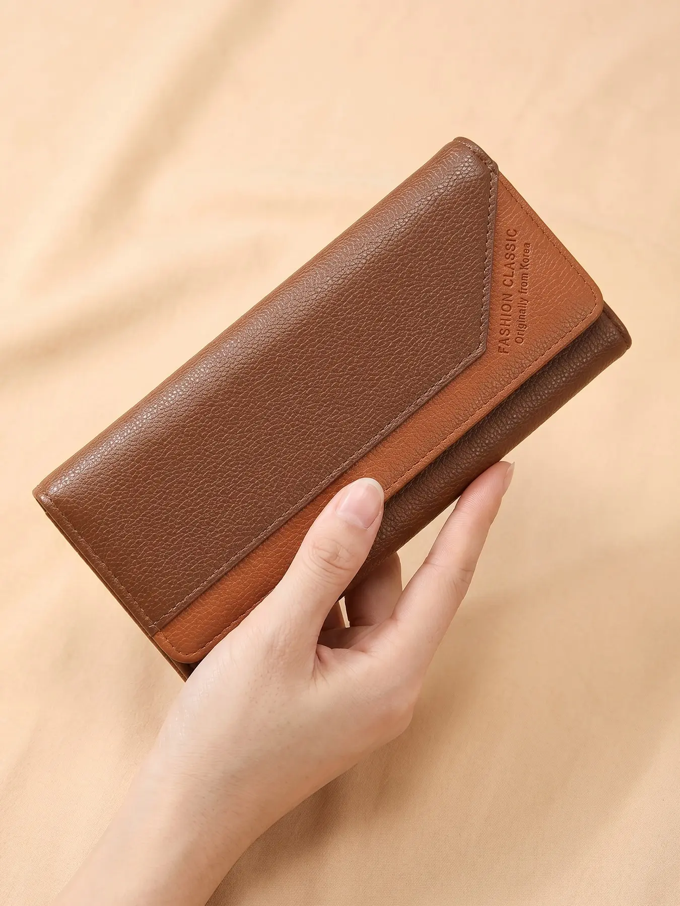 Large Capacity Long Wallet for Women, Envelope Design Lightweight Portable, High-Quality Multi-Card Slot ID Holder Coin Purse Handbag
