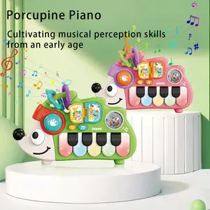 Hedgehog Music Toy for Kids, Cartoon Piano and Sensory Music Play, Baby Piano Keys Educational Sound Toy, Infant Learning Gift