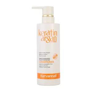 Shampoo Karvannall Keratin & Argan Oil Conditioner - Sulfate Free, Color Safe, Damage Repair for Dry Frizzy Hair, Split Ends Treatment, Moisturizing & Shine, 500ml
