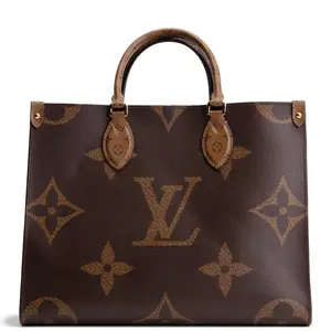 Pre-owned Louis Vuitton Giant Monogram & Monogram Reverse Coated Canvas Tote Bags LOUISVUITTON OnTheGo MM Monogram