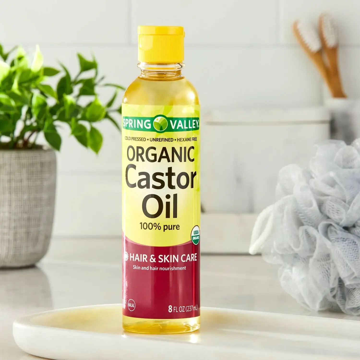 Spring Valley Cold-Pressed Castor Oil - Unrefined 8 fl oz, Hexane-Free, Organic for Hair & Skin, Nourishing Formula for Healthy, Hydrated Hair - TikTok Shop Spring Valley Cold-Pressed Castor Oil - Unrefined 8 fl oz, Hexane-Free, Organic for Hair & Skin, Nourishing Formula for Healthy, Hydrated Hair - TikTok Shop