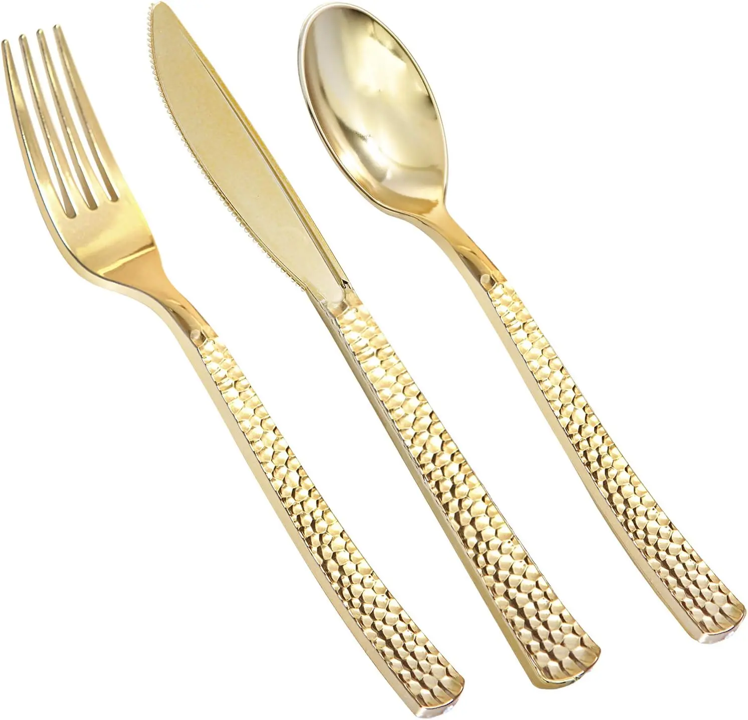 360 count Plastic  Silverware,Cutlery,Disposable Utensils,120 Plastic ,120  Forks,120 Disposable Spoons, for Birthday,Party,Wedding