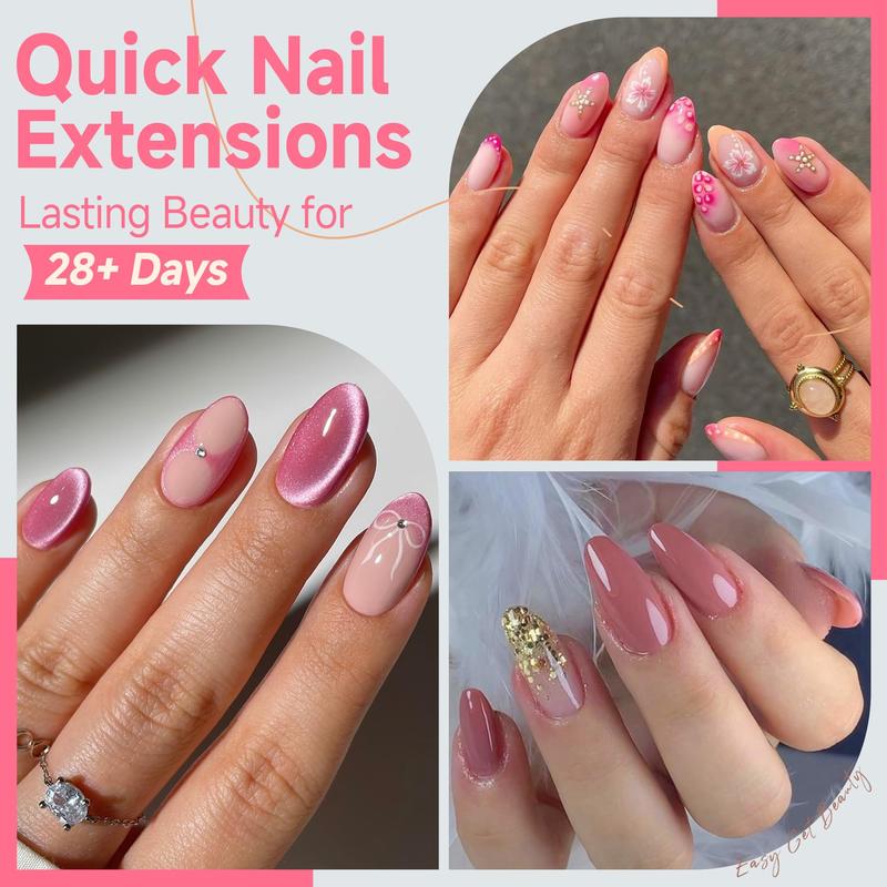 Extra Short Almond Nail Tips 12 Sizes 120Pcs Clear