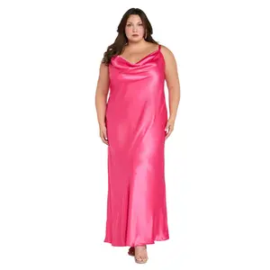 Stella Satin Cowl Gown-Plus