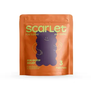 Scarlet Heat Patches for Periods - Natural Relief for Menstrual Cramps - 3 Patches per Pack