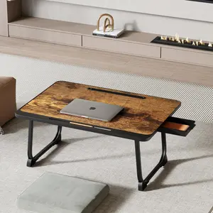 Portable foldable laptop bed desk With Drawers Office Furniture for Bedroom Computer Table Pliable Mouse Portable Folding Table Gaming Gamer Desks