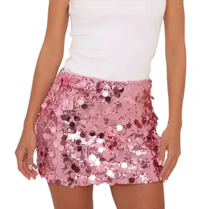 Women S Glittery Sequin Pencil Skirt with High Waistband and Flattering Bodycon Fit for Night Out Events and More NONE