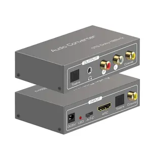 Audio converter hdmi arc adapter digital to analog stereo dac coaxial optical input coaxial or optical lr or 35 mm jack output for tv