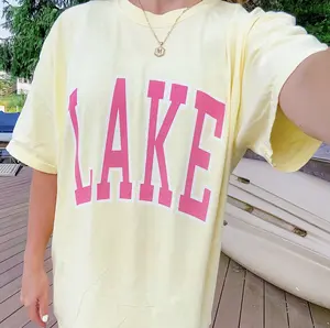 Lake Shirt Comfort colors t-shirt summer unisex shirt perfect for the lake and summer seasons Cotton Fabric