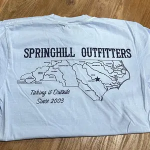 Springhill Outfitters NC Rivers Map Tee