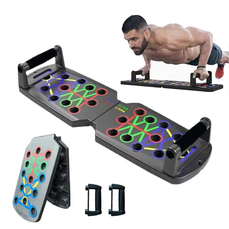 Summer Push Up Board, Portable Foldable Multifunctional Push Up Board, Fitness Equipment for Indoor Outdoor Use, Sports Accessories for Men Women, Gym