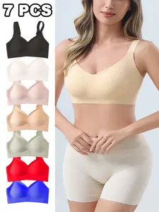 HICLOTH HiCloth Lightweight Bra Soft Support V-Neck Shaping Non-Slip Decompression Breathable Skin-Friendly Beauty Back Design Womenswear Vneck