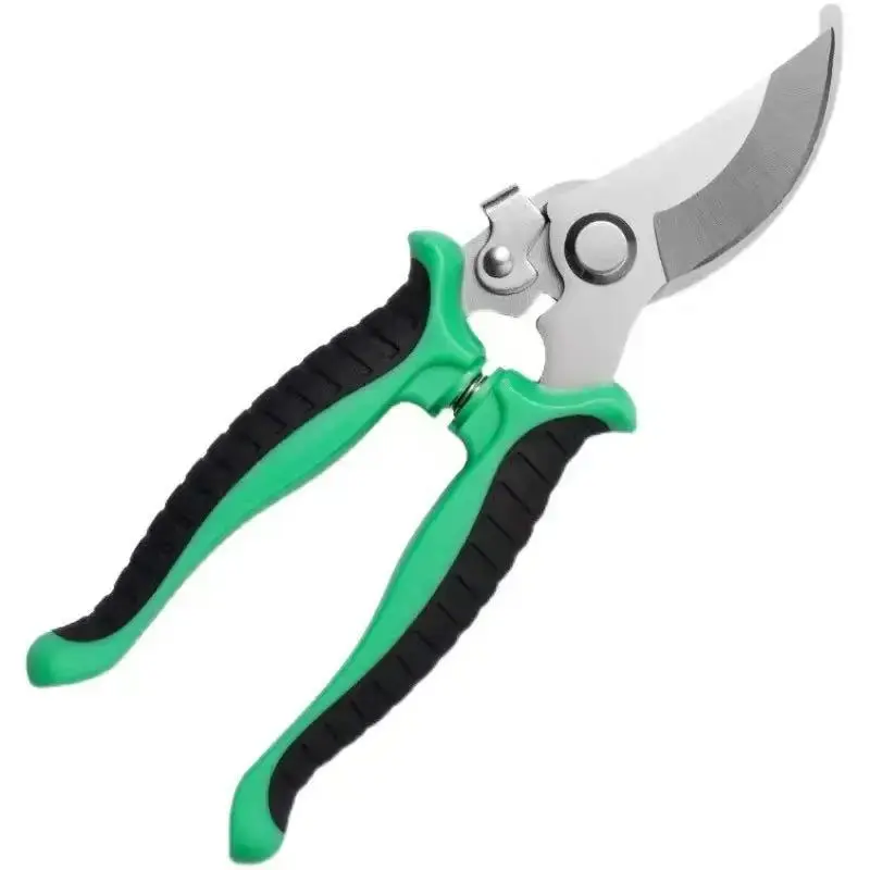Curved Pruning Shears, Stainless Steel Gardening Tool for Cutting Branches, Ideal for Trimming Flowers and Grapes, Multi-Functional Garden Scissors