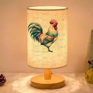 This ambient features an artistic illustration of a colorful rooster. Powered by USB, it's suitable for bedroom and living room décor, Home Decor Light, and makes an excellent gift for family and friends during holidays like Valentine's Day and Christmas