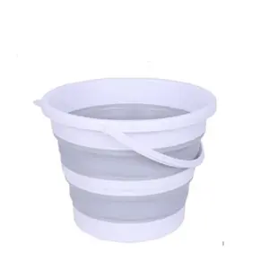 Collapsible Storage Bucket 10L 15L Space Saving Design for Outdoor Adventures & Household Cleaning Durable Easy Carry Portable Folding Bucket