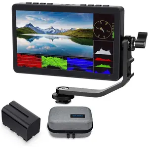 F5 Pro V4 6 Inch  Screen DSLR Camera Field  with F750 4400mAh  and Bag, Waveform LUT F970 External Kit Install and Power Kit 1920x1080 4K HDMI in Out 5V Type-c Input