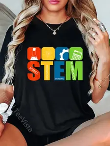 100% Cotton STEM Teacher Science Technology Engineering Math T-Shirt