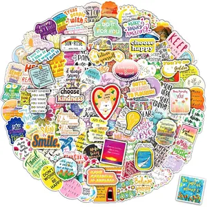 300PCS Motivational Inspirational Vinyl Positive Affirmation Stickers Decals for Water Bottles Laptops Scrapbook Journals for Teens Adults Students Teachers Employees