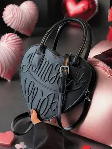 Her Valentine's Dream: Stylish Shoulder Bags, Sweet, stylish, simple one-shoulder messenger bag, three-dimensional heart-shaped embossed handbag, Pu Leather Bag, personality niche design, suitable for daily travel, shopping and dating