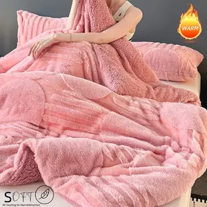 Fashion Circle for Early Winter, Multi-Color Options, Dual-Sided Velvet with Geometric Texture, Christmas Gift, Lightweight Cozy Blanket