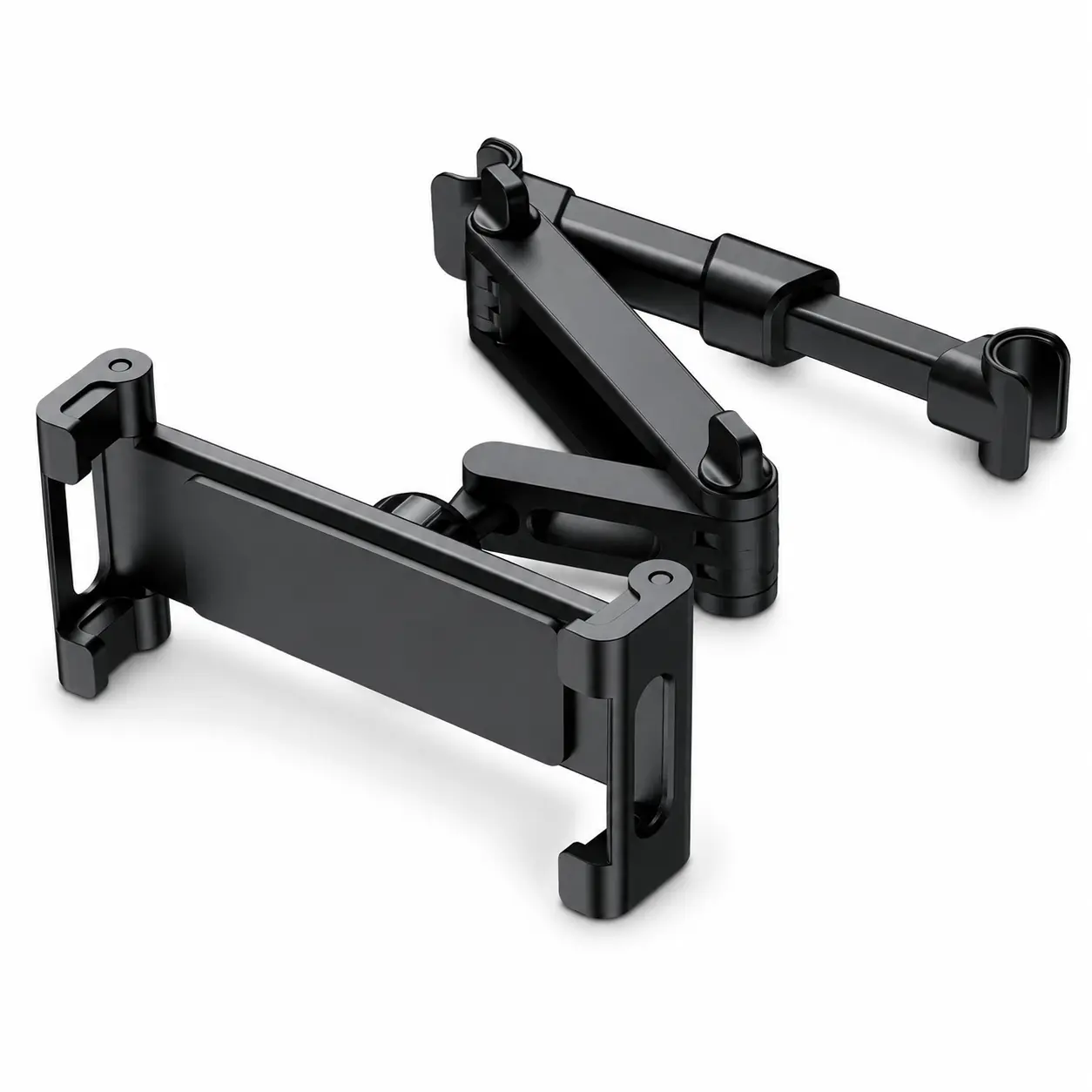 Backseat Car Headrest Tablet Holder 360 Degree Rotating Mount for iPad Phone 5.3 to 12.9 Inch Adjustable Stable Easy Install