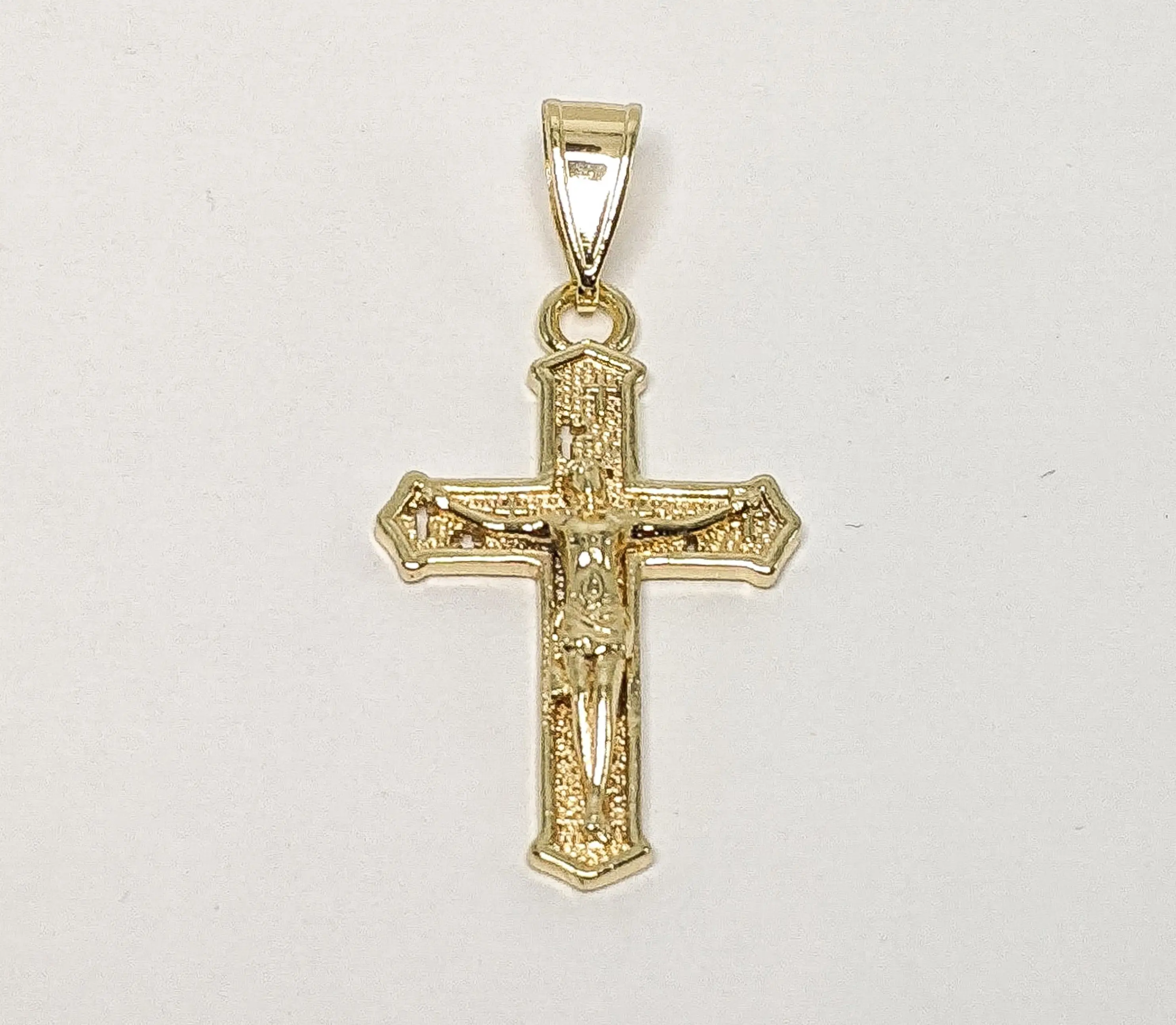 Plated Mini Dainty Cross Pendant