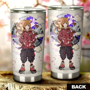 [Anime Cups - Sale Up To 35%]  Raphtalia Tumbler Cup, Rising of the Shield Hero Anime Character Cup, Cute Warrior Design, Anime Car Accessory, Gift for Fans and Collectors