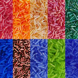 10 Colors Glass Beads, 10g Per Color, 300 Pcs Per Color, 2x6mm Vibrant Colored Beads for Handmade Jewelry Making, Diy Jewelry Making