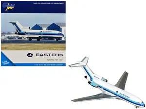 Boeing 727-100 Commercial Aircraft "Eastern Air Lines" (N8164G) White with Blue 1/400 Diecast Model Airplane by GeminiJets