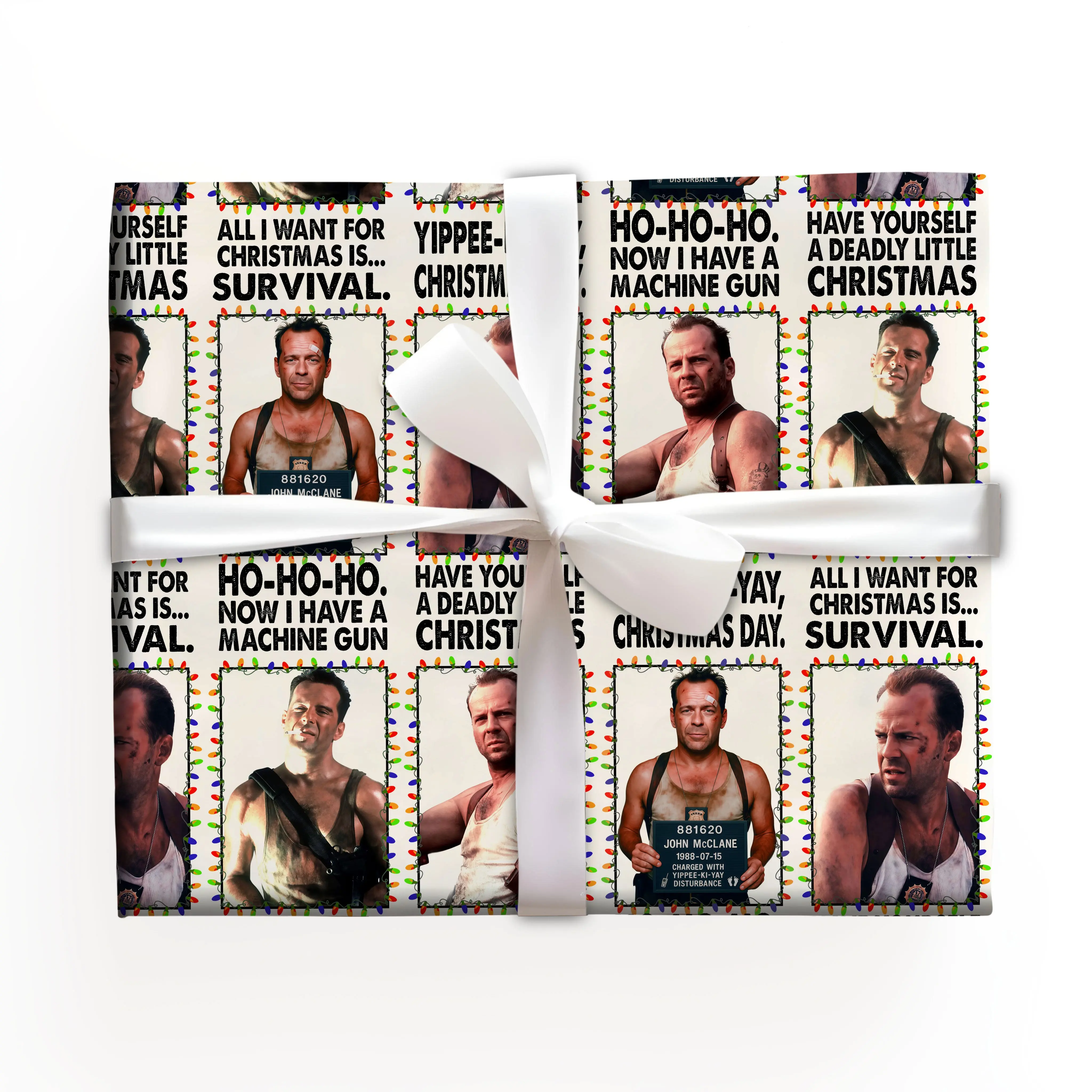 Die Hard Wrapping Paper Christms Gift