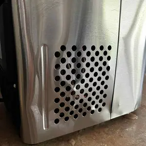 Product Review of EUHOMY Ice Maker Countertop with Handle, 26lbs in 24Hrs, 9 Ice Cubes Ready in 6 Mins, Auto-Cleaning Portable Ice Maker with Basket and Scoop, for Home/Kitchen/Camping/RV. (2024 New Silver) Utensils from M**k