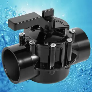 2-Port 1-1/2 to 2 Inch Positive Seal Diverter Valve Fit for 1-1/2" & 2" PVC Pipe, Suitable for Most Pool Pumps, Designed for High Flow Rates & Easy Automation