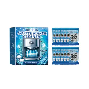 Coffee machine cleaning effervescent tablets for cleaning and descaling coffee machine filters and maintenance