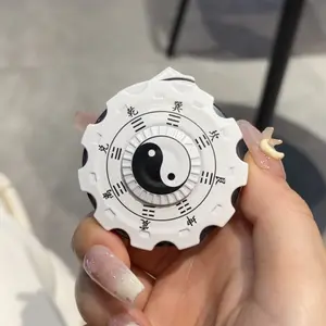 Fingertip Gyro Windproof Lighter with Colorful Flashing Eight Trigrams Array (no butane in it)