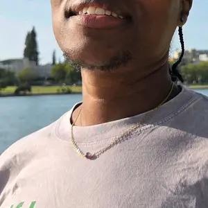 Mini Crystal Ball Necklace - Quartz Amethyst Tigers Eye Jade Citrine Hypoallergenic Unisex Sparkling Accessory