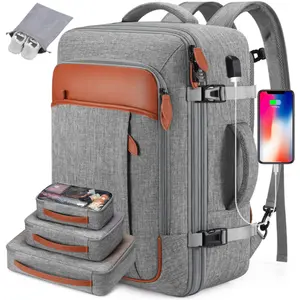 UKEIN & Miusse 42L Laptop Backpack XL – Airline Approved Carry-On, Waterproof Travel Bag with Packing Cubes, Shoe Pocket, Personal Item Size for Men & Women