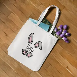 Easter Tote Bag - Easter Basket - Egg Hunt Bag