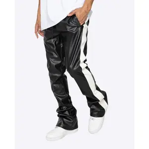 EPTM: FAUX LEATHER PLAZA TRACK PANTS