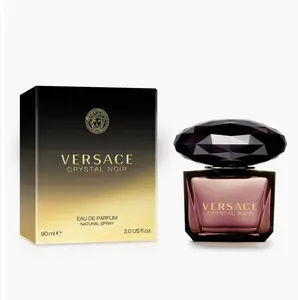 Versace Crystal Noir Eau de Parfum Spray, Ginger-Infused Spicy Women Perfumes, Long Lasting Fragrance for Women